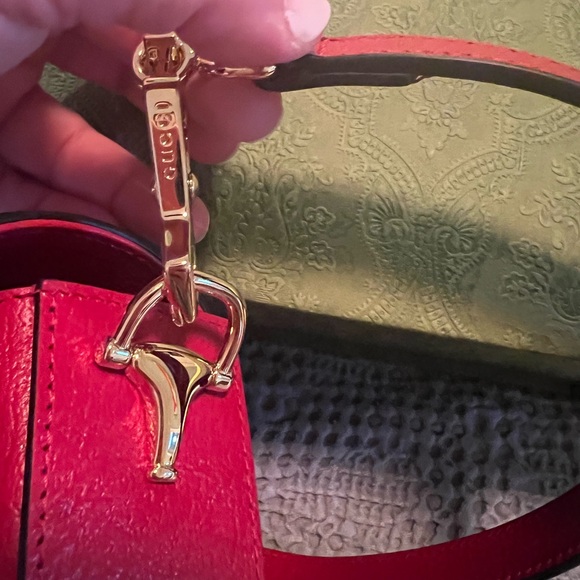 Gucci x adidas Horsebit 1955 Shoulder Bag Red crossbody - Picture 2 of 10